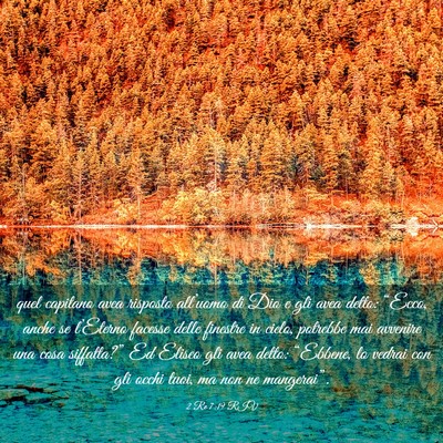 Picture 03 - 2 Re 7:19 RIV - quel capitano avea risposto all’uomo di Dio e - Bible Verse Picture