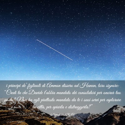 Picture 03 - 2 Samuele 10:3 RIV - i principi de’ figliuoli di Ammon dissero ad - Bible Verse Picture