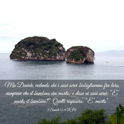 Picture 03 - 2 Samuele 12:19 RIV - Ma Davide, vedendo che i suoi servi bisbigliavano - Bible Verse Picture