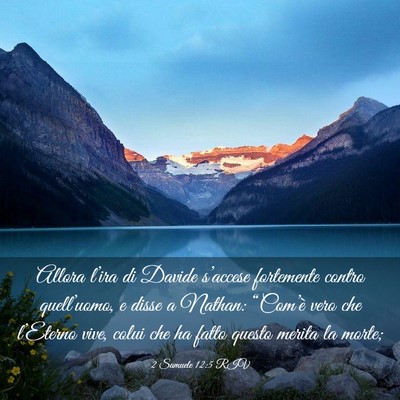 Picture 03 - 2 Samuele 12:5 RIV - Allora l’ira di Davide s’accese fortemente - Bible Verse Picture