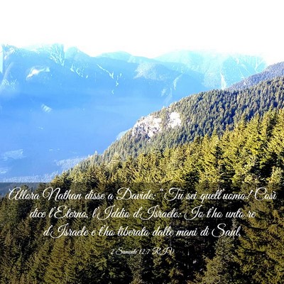 Picture 03 - 2 Samuele 12:7 RIV - Allora Nathan disse a Davide: “Tu sei - Bible Verse Picture