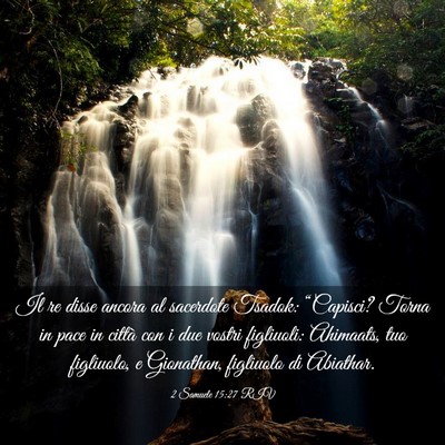 Picture 03 - 2 Samuele 15:27 RIV - Il re disse ancora al sacerdote Tsadok: - Bible Verse Picture