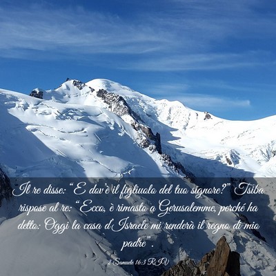 Picture 03 - 2 Samuele 16:3 RIV - Il re disse: “E dov’è il figliuolo del tuo - Bible Verse Picture
