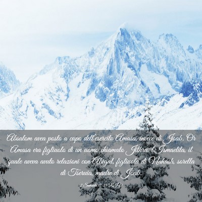Picture 03 - 2 Samuele 17:25 RIV - Absalom avea posto a capo dell’esercito Amasa, - Bible Verse Picture