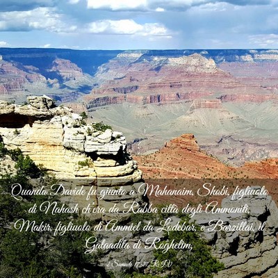 Picture 03 - 2 Samuele 17:27 RIV - Quando Davide fu giunto a Mahanaim, Shobi, - Bible Verse Picture