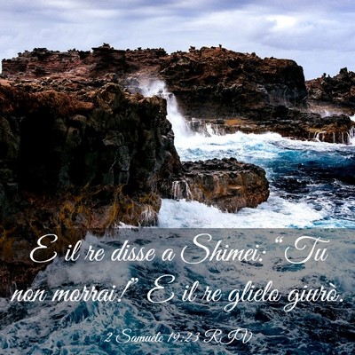 Picture 03 - 2 Samuele 19:23 RIV - E il re disse a Shimei: “Tu non morrai!” E il - Bible Verse Picture