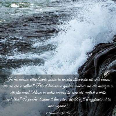 Picture 03 - 2 Samuele 19:35 RIV - Io ho adesso ottant’anni: posso io ancora - Bible Verse Picture