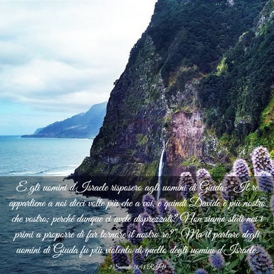 Picture 03 - 2 Samuele 19:43 RIV - E gli uomini d’Israele risposero agli uomini di - Bible Verse Picture