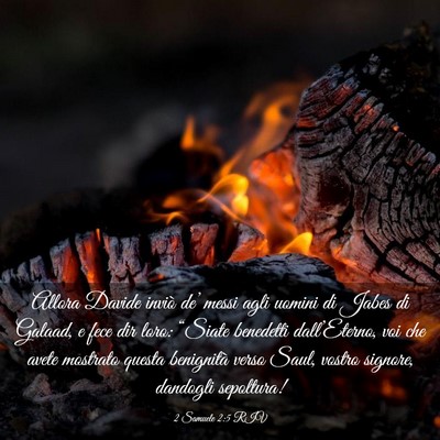 Picture 03 - 2 Samuele 2:5 RIV - Allora Davide inviò de’ messi agli uomini di - Bible Verse Picture