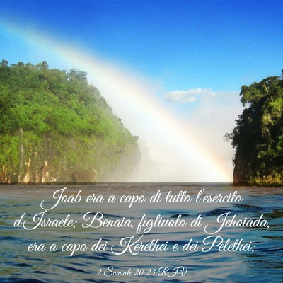 Picture 03 - 2 Samuele 20:23 RIV - Joab era a capo di tutto l’esercito - Bible Verse Picture