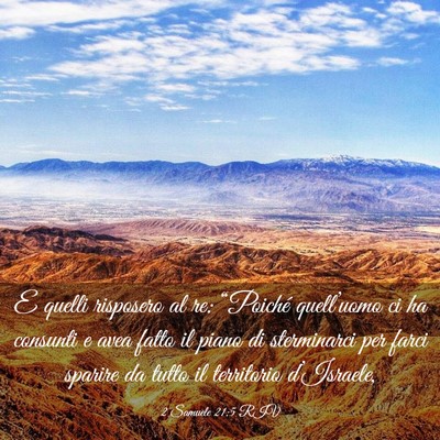 Picture 03 - 2 Samuele 21:5 RIV - E quelli risposero al re: “Poiché quell’uomo - Bible Verse Picture