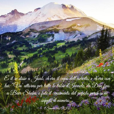 Picture 03 - 2 Samuele 24:2 RIV - E il re disse a Joab, ch’era il capo - Bible Verse Picture