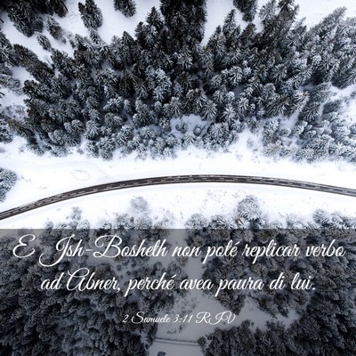 Picture 03 - 2 Samuele 3:11 RIV - E Jsh-Bosheth non poté replicar verbo ad Abner, - Bible Verse Picture