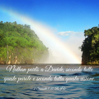 Picture 03 - 2 Samuele 7:17 RIV - Nathan parlò a Davide, secondo tutte queste - Bible Verse Picture