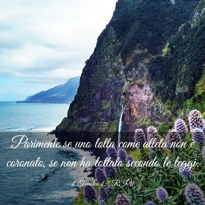 Picture 03 - 2 Timoteo 2:5 RIV - Parimente se uno lotta come atleta non è - Bible Verse Picture