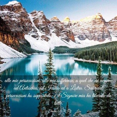 Picture 03 - 2 Timoteo 3:11 RIV - alle mie persecuzioni, alle mie sofferenze, a - Bible Verse Picture
