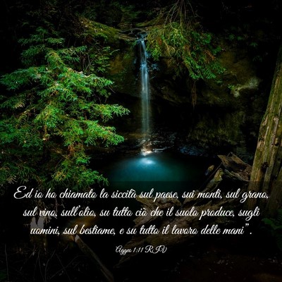 Picture 03 - Aggeo 1:11 RIV - Ed io ho chiamato la siccità sul paese, sui - Bible Verse Picture