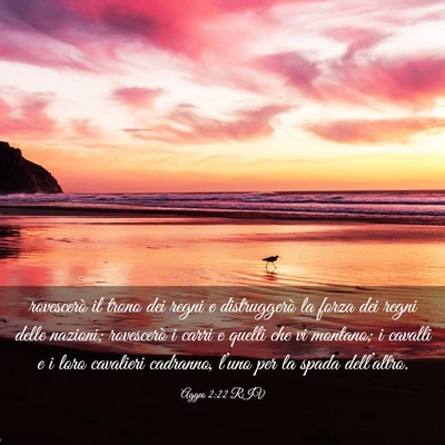 Picture 03 - Aggeo 2:22 RIV - rovescerò il trono dei regni e distruggerò la - Bible Verse Picture