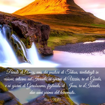 Picture 03 - Amos 1:1 RIV - Parole di Amos, uno dei pastori di Tekoa, - Bible Verse Picture