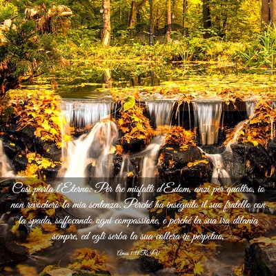 Picture 03 - Amos 1:11 RIV - Così parla l’Eterno: Per tre misfatti - Bible Verse Picture