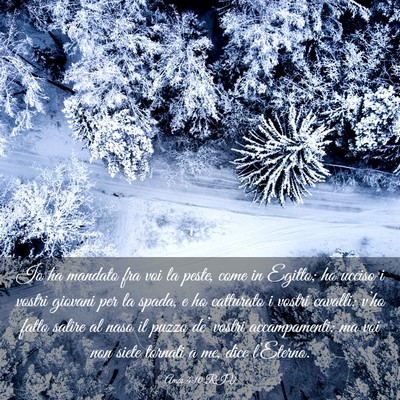 Picture 03 - Amos 4:10 RIV - Io ha mandato fra voi la peste, come in Egitto; - Bible Verse Picture