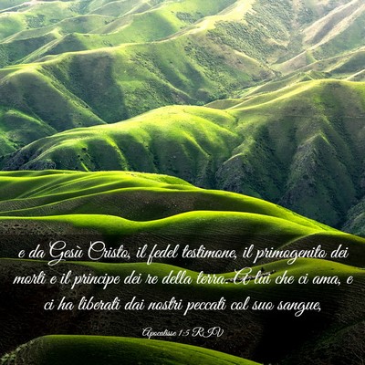 Picture 03 - Apocalisse 1:5 RIV - e da Gesù Cristo, il fedel testimone, il - Bible Verse Picture