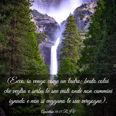 Picture 03 - Apocalisse 16:15 RIV - (Ecco, io vengo come un ladro; beato colui che - Bible Verse Picture