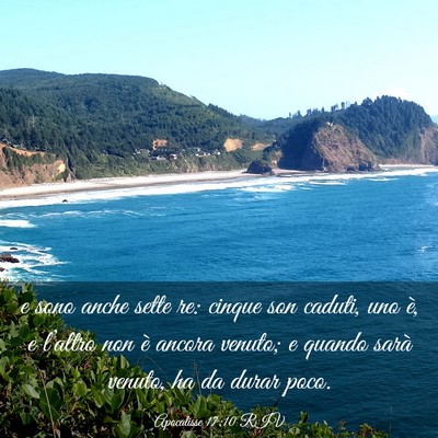 Picture 03 - Apocalisse 17:10 RIV - e sono anche sette re: cinque son caduti, uno è, - Bible Verse Picture