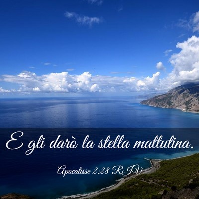Picture 03 - Apocalisse 2:28 RIV - E gli darò la stella - Bible Verse Picture