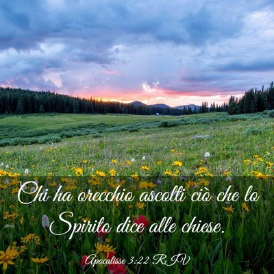 Picture 03 - Apocalisse 3:22 RIV - Chi ha orecchio ascolti ciò che lo Spirito dice - Bible Verse Picture