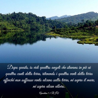 Picture 03 - Apocalisse 7:1 RIV - Dopo questo, io vidi quattro angeli che stavano - Bible Verse Picture