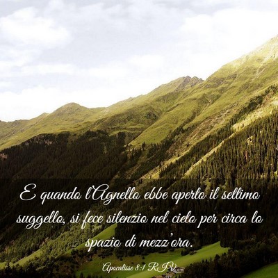 Picture 03 - Apocalisse 8:1 RIV - E quando l’Agnello ebbe aperto il settimo - Bible Verse Picture