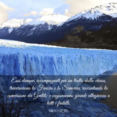 Picture 03 - Atti 15:3 RIV - Essi dunque, accompagnati per un tratto dalla - Bible Verse Picture