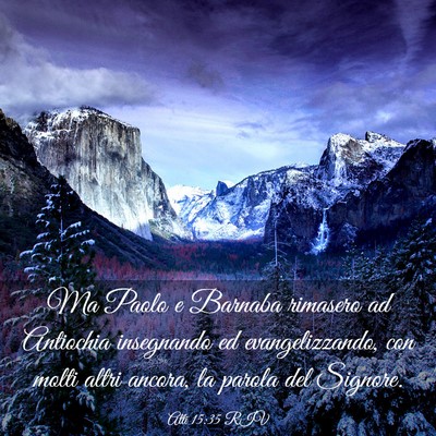 Picture 03 - Atti 15:35 RIV - Ma Paolo e Barnaba rimasero ad Antiochia - Bible Verse Picture
