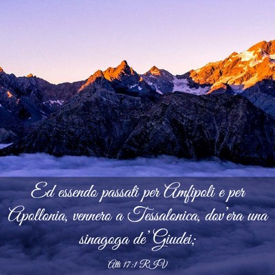 Picture 03 - Atti 17:1 RIV - Ed essendo passati per Amfipoli e per Apollonia, - Bible Verse Picture