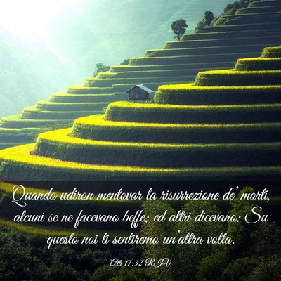 Picture 03 - Atti 17:32 RIV - Quando udiron mentovar la risurrezione de’ - Bible Verse Picture