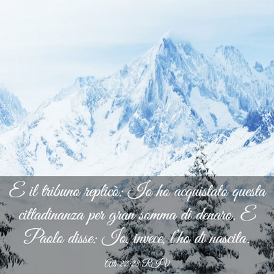 Picture 03 - Atti 22:28 RIV - E il tribuno replicò: Io ho acquistato questa - Bible Verse Picture
