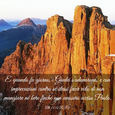 Picture 03 - Atti 23:12 RIV - E quando fu giorno, i Giudei s’adunarono, e con - Bible Verse Picture