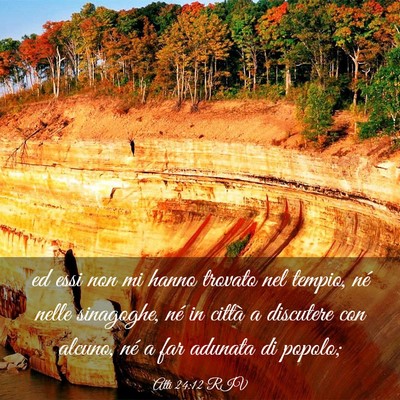 Picture 03 - Atti 24:12 RIV - ed essi non mi hanno trovato nel tempio, né - Bible Verse Picture
