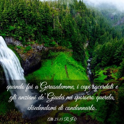 Picture 03 - Atti 25:15 RIV - quando fui a Gerusalemme, i capi sacerdoti e gli - Bible Verse Picture