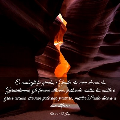 Picture 03 - Atti 25:7 RIV - E com’egli fu giunto, i Giudei che eran discesi - Bible Verse Picture