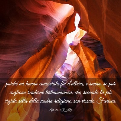 Picture 03 - Atti 26:5 RIV - poiché mi hanno conosciuto fin d’allora, e - Bible Verse Picture