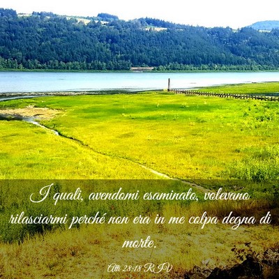 Picture 03 - Atti 28:18 RIV - I quali, avendomi esaminato, volevano rilasciarmi - Bible Verse Picture
