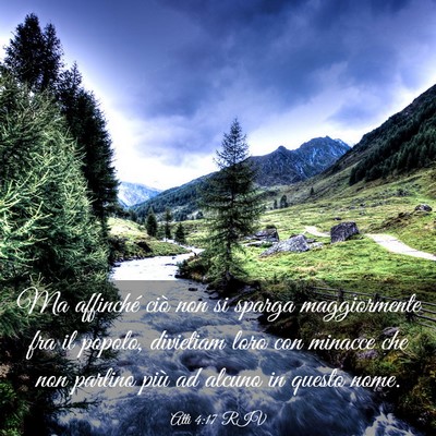Picture 03 - Atti 4:17 RIV - Ma affinché ciò non si sparga maggiormente fra - Bible Verse Picture