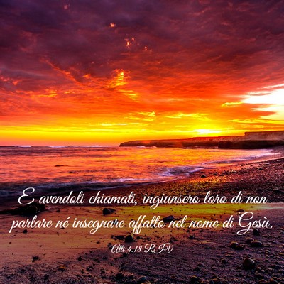 Picture 03 - Atti 4:18 RIV - E avendoli chiamati, ingiunsero loro di non - Bible Verse Picture