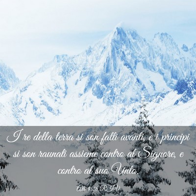 Picture 03 - Atti 4:26 RIV - I re della terra si son fatti avanti, e i - Bible Verse Picture
