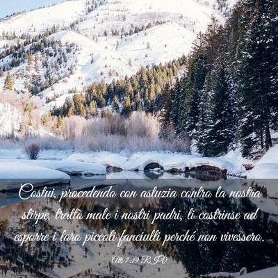Picture 03 - Atti 7:19 RIV - Costui, procedendo con astuzia contro la nostra - Bible Verse Picture