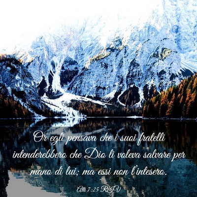 Picture 03 - Atti 7:25 RIV - Or egli pensava che i suoi fratelli - Bible Verse Picture