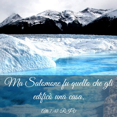 Picture 03 - Atti 7:47 RIV - Ma Salomone fu quello che gli edificò una - Bible Verse Picture