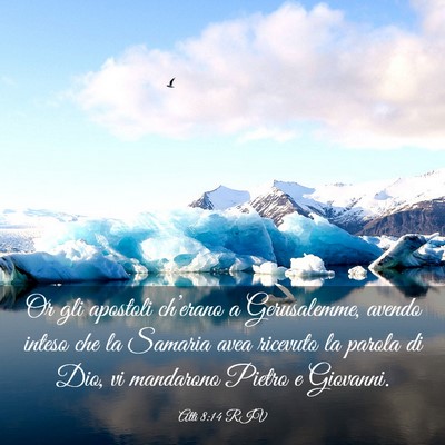 Picture 03 - Atti 8:14 RIV - Or gli apostoli ch’erano a Gerusalemme, avendo - Bible Verse Picture